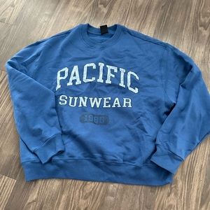 Pacific Sunwear Fleece Crew Sweatshirt - S